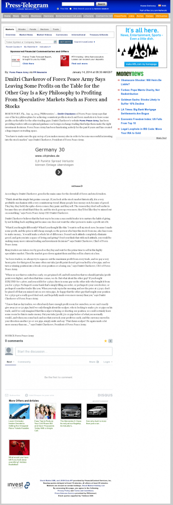 Dmitri Chavkerov | Speculator Attitude -Long Beach Press-Telegram (Long Beach, CA)- Greed Factor