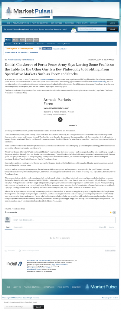 Dmitri Chavkerov | Speculator Attitude -Market Pulse- Greed Factor